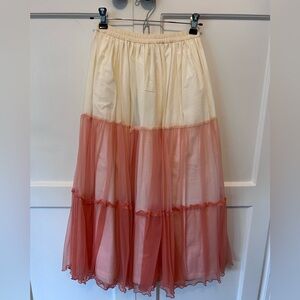 Wildling Mermaid Maxi Skirt in Coral